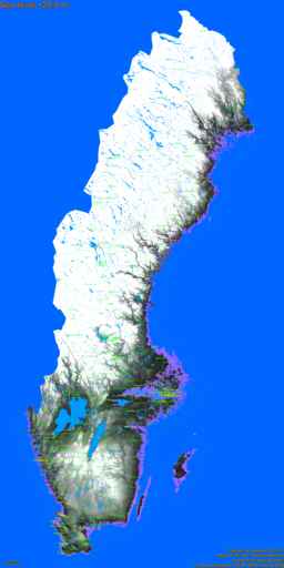 Sverige, med etiketter, HNH +25,0 m